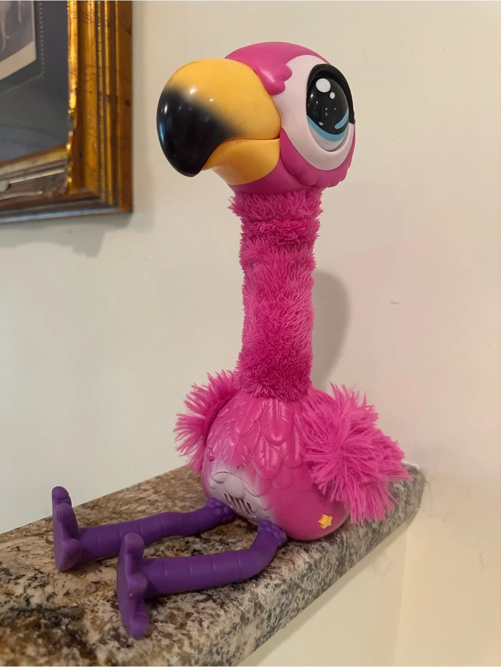 Little Live Pets Pink Gotta Go Flamingo Interactive Toy Plush Electronic TESTED
